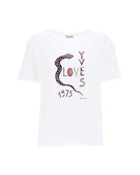 Saint Laurent T-shirts for Women - Up to 70% off at Lyst.com