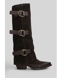 METISSE Black Texan Boots