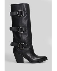 METISSE Black Texan Boots