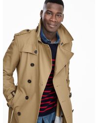 Banana Republic Double-breasted Trench Coat in Natural for Men | Lyst