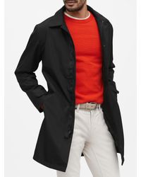 mens black mac jacket