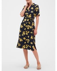 navy blue lemon dress