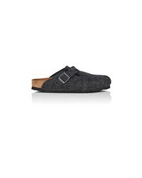 Birkenstock Boston Wool Felt Clogs in Dark Grey (Gray) - Lyst