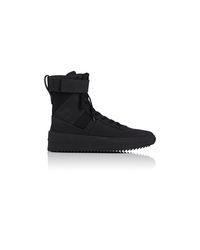 Fear Of God Black Military Nubuck Sneakers for men