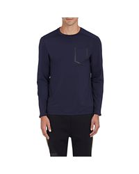 Dyne Blue Latimer Long-sleeve T-shirt for men
