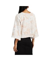 NSF Pink Delia Floral Cotton Sweatshirt