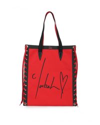 Christian Louboutin Cabalace Small Tote Bag in Red - Lyst