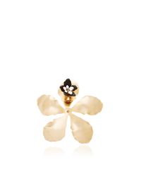Rosie Assoulin | White Enamel Single Flower Earring | Lyst