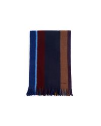 Paul Smith | Brown Reversible Stripe Scarf for Men | Lyst
