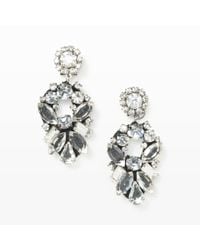 Club Monaco | Metallic Radà Crystal Drop Earrings | Lyst