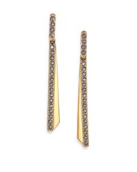 Giles & Brother | Metallic Ray Bar Pave Crystal Ear Jacket & Stud Earrings Set | Lyst
