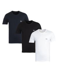 hugo boss white t shirt 3 pack