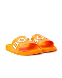 boss orange flip flops