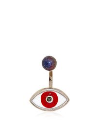 Delfina Delettrez | Metallic Brown Eye & Pearl Mono Earring | Lyst
