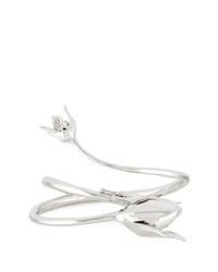 Eddie Borgo | Metallic 'climbing Rose' Crystal Pavé Cone Bud Cuff | Lyst