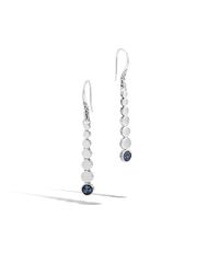 John Hardy | Linear Drop Earring With Blue Sapphire | Lyst