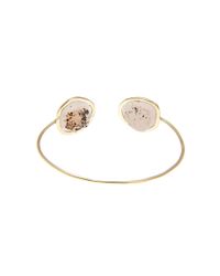 Kimberly Mcdonald | Metallic Light Geode And Diamond Wire Cuff | Lyst