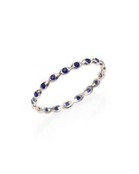 Astley Clarke | Blue Sapphire 14k White Gold Drop Eternity Ring | Lyst