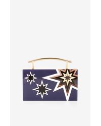 BCBGMAXAZRIA Blue Quincy Star Clutch