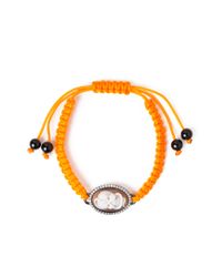 Amedeo | Orange Snake Skull Cameo Bracelet | Lyst