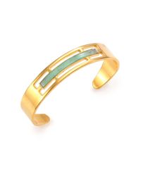 A Peace Treaty | Metallic Tirsa Chrysoprase Cuff Bracelet | Lyst