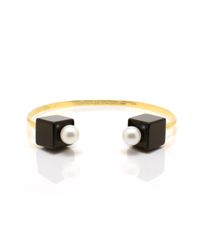 Nektar De Stagni | Metallic Double Pearl Choker | Lyst