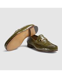 gucci alligator loafers