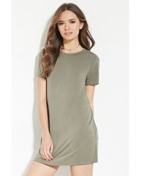 olive t shirt dress