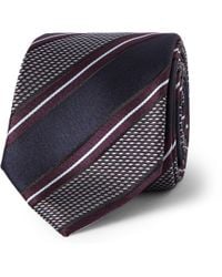 Brioni | Blue Striped Silk Tie for Men | Lyst