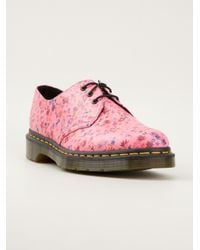 dr martens pink flowers