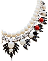 Ellen Conde | White Dipped In Rhodium Necklace | Lyst