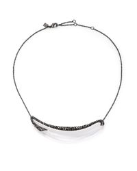 Alexis Bittar | Black Cubist Lucite & Crystal Elongated Link Necklace | Lyst