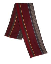Paul Smith | Red Wool & Silk Blend Scarf for Men | Lyst