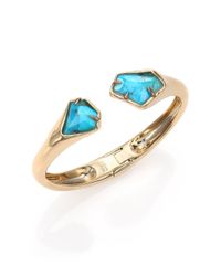 Alexis Bittar | Metallic Miss Havisham Jagged Howlite Turquoise Kite Cuff Bracelet | Lyst