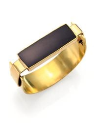 Aesa | Little Reeve Black Onyx Cuff Bracelet | Lyst