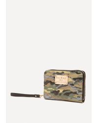 Bebe Synthetic Jane Sequin Camo Wristlet Lyst