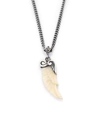 King Baby Studio | Metallic Ivory Wing Pendant Necklace | Lyst