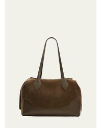 Leather mini bag Loro Piana Green in Leather - 35297413