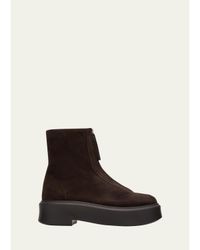 Phoebe Philo Bumper Booties in Black | Lyst