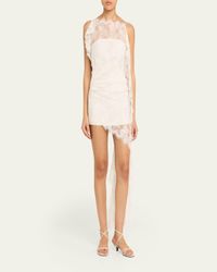 christopher esber floating lace mini dress Christopher Esber Floating Lace Mini Dress - White - 30% Off