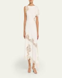 chinese dress ladies Alessia Textured Satin and Lace Maxi Dress main image 0
