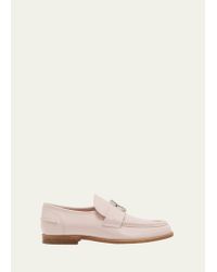 christian louboutin lock woody patent red sole loafers