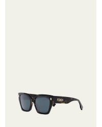 Fendi - Fendi Bold - Cat-Eye Sunglasses - Black Havana Gray - Sunglasses - Fendi  Eyewear - Avvenice