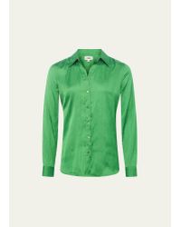 L'Agence Nina Blouse in Green | Lyst