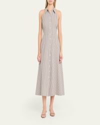 max studio halter dress Veronica Beard Women's Mackey Dress - Blue - Size 6