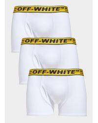 Homme Vêtements Sous-vêtements Boxers Three-pack logo-tape boxer briefs Synthétique Off-White c/o Virgil Abloh pour homme en coloris Blanc 