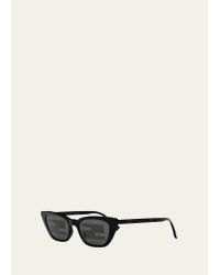Baguette Oversized Sunglasses in Black - Fendi