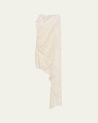 Christopher Esber Floating Lace Cotton Mini Dress in White | Lyst