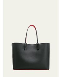 Cabata E/W nano - Tote bag - Calf leather Loubinthesky print - Bianco -  Christian Louboutin