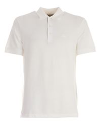 Burberry - White Polo for Men - Lyst